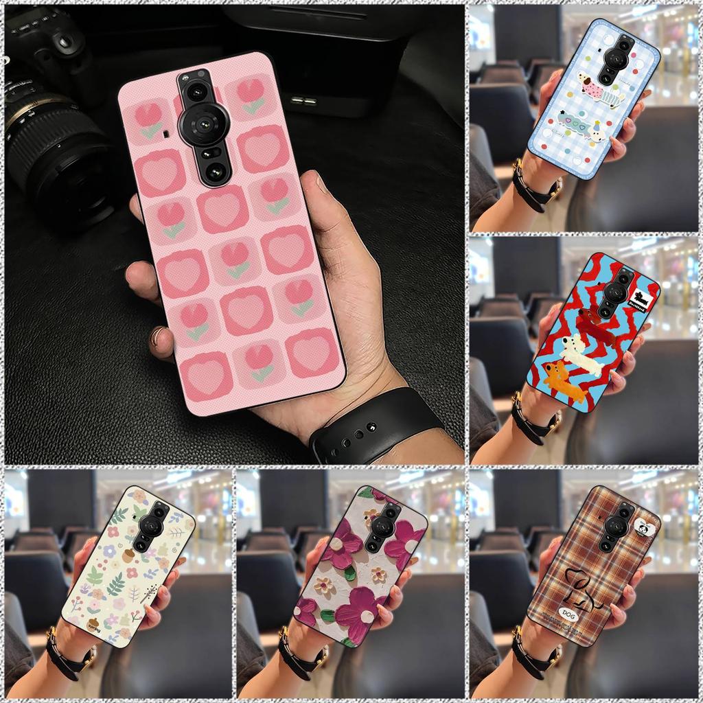 Graffiti Anti-dust Phone Case For Sony Xperia Pro-I Animals Durable Full wrap Dirt-resistant Waterproof Cartoon Cute TPU