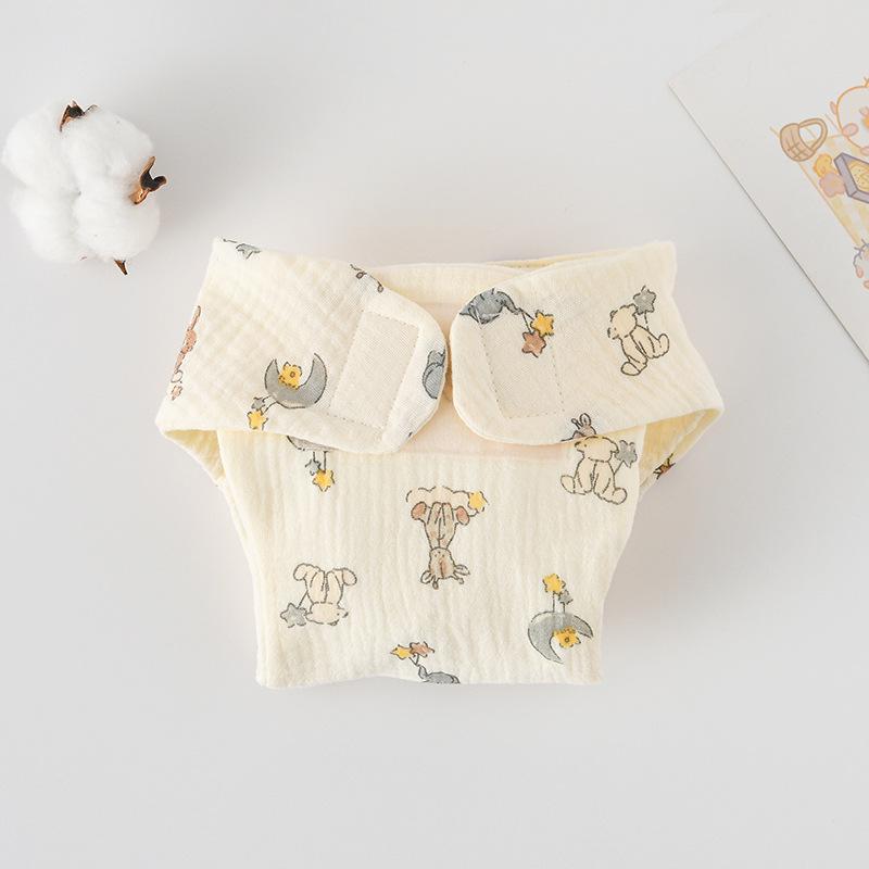

Washable Newborn Baby Diapers - Pure Cotton Gauze with Mustard Pocket Insert L (20-29 lbs)