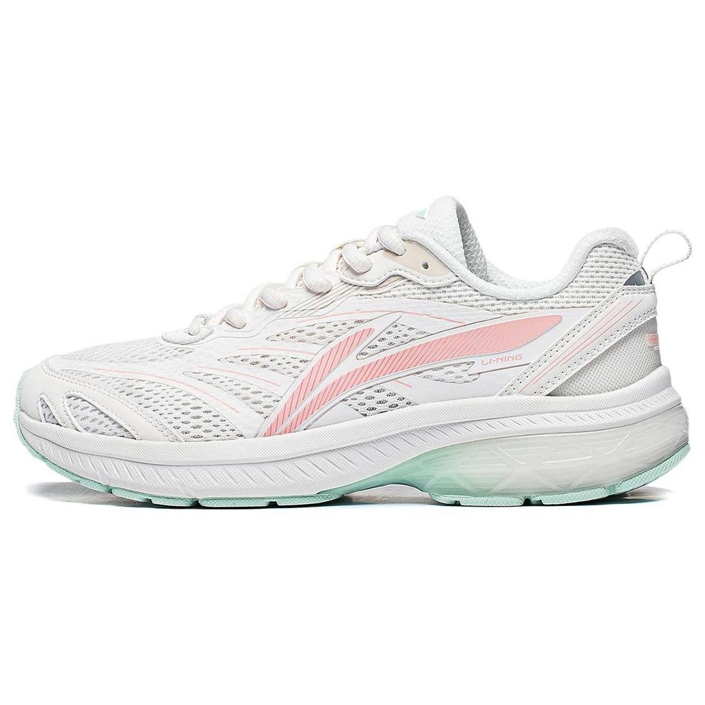 Li Ning Fuyao Textile, Synthetic Leather Slip Resistant, Abrasion Resistant, Breathable Low Top Running Shoes Women's ARXT014-7