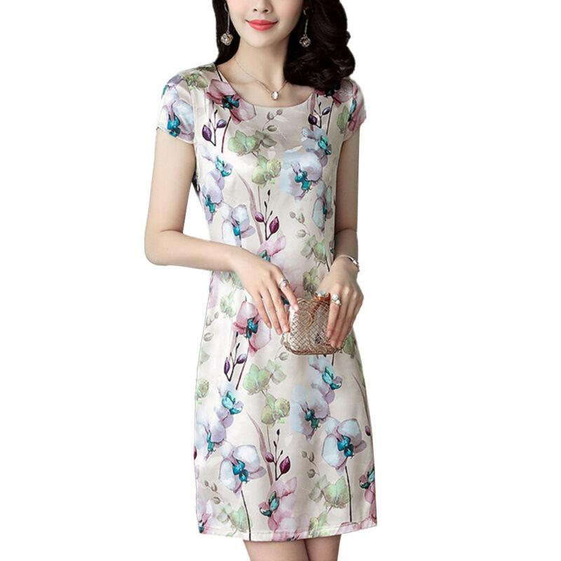 Elegantes Rosa Transparentes Vestidos de noche 2018 A-Line / Princess Scoop  Escote Manga Corta Apliques Flor