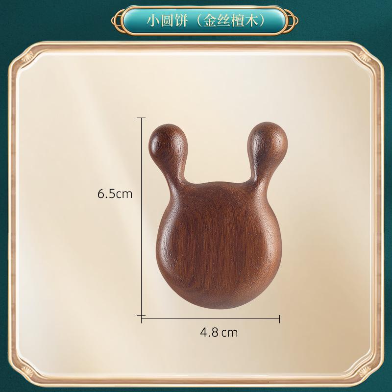 Portable Five-Claw Natural Sandalwood Massage Comb Wood Head Meridian Scalp Therapy Comb for Hair Styling and Relaxation