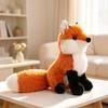 Lying Soft Fluffy Fox Plush Toy Cute Cartoon Animal Fox Stuffed Doll Girls Lover Valentine's Gift Kawaii Birthday Gift Christmas