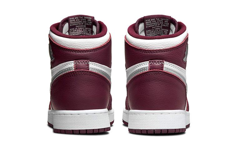 Jordan Air Jordan 1 Retro High OG 'Bordeaux' Comoda Versatile Pelle Bordeaux Ammortizzazione High top 575441-611