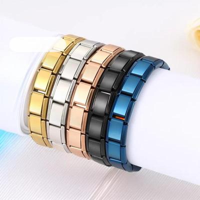 9mm Europäisch-Amerikanisches Edelstahl-Spliced-Titan-Armband - DIY Elastischer Partner-Schmuck