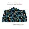 3pcs Blue Leopard Print Duvet Cover Set Friendly Breathable Bedding, Four Seasons Home Dormitory High-Definition Print,