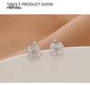 Banyan Tree S925 Silver Four-Leaf Clover Earrings - Summer Fresh, Trendy All-Match Jewelry for Women