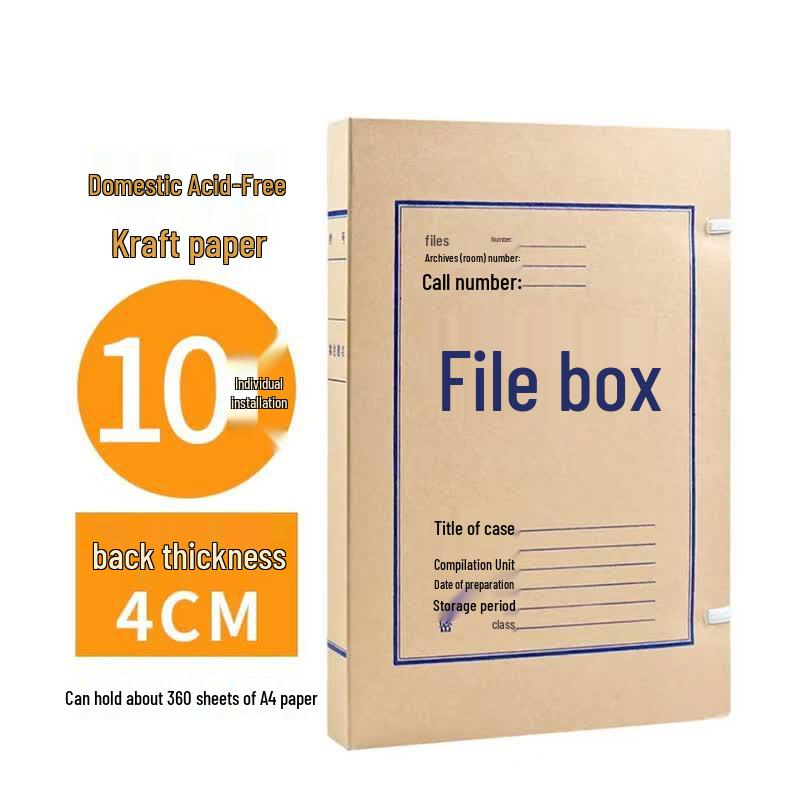 Langxi Kraft Paper Archival Box 10-Pack