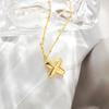 European & American Trendy 18K Gold Plated Cute Balloon Party Letter Necklace