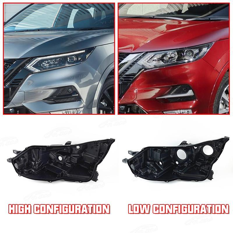 For Nissan Qashqai 2019 2020 Front Headlight Base Cover Car Head Light Back Lid Head Lamp Rear Shell Headlight Back Housing