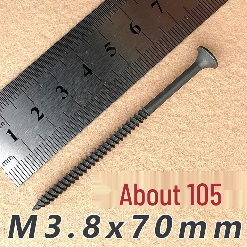 

Сірі фосфатовані саморізи M3.5 з потайною головкою для гіпсокартону та дерева