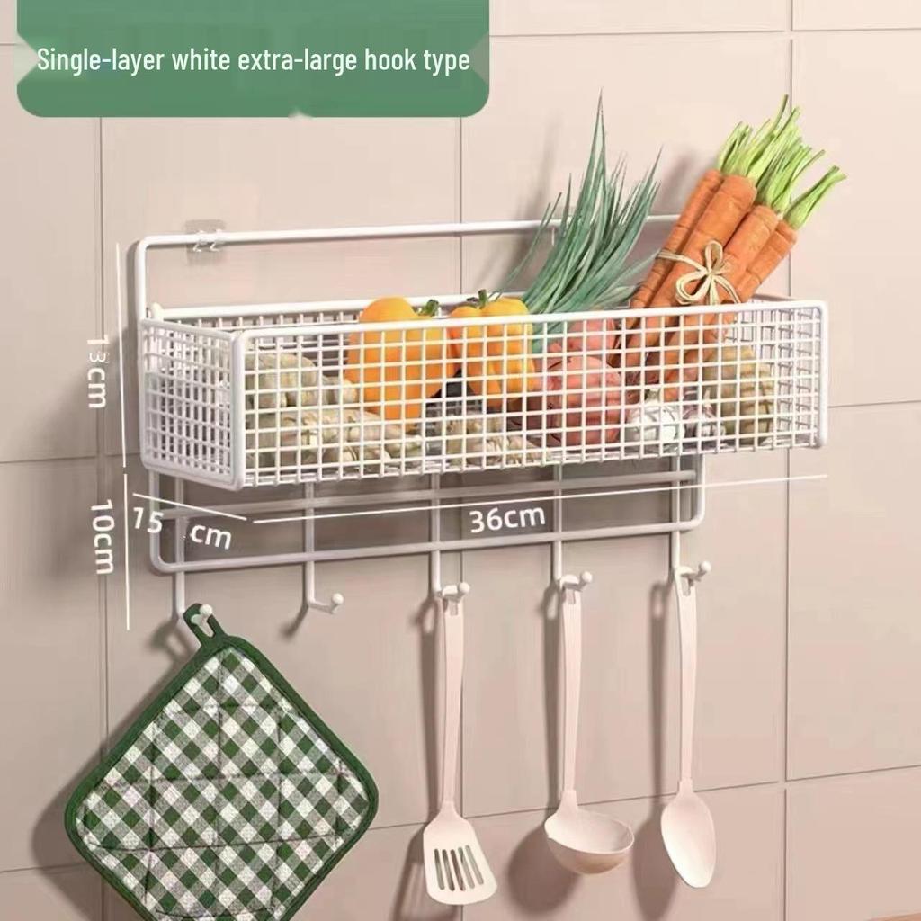 Punch-Free Bathroom Wall Shelf: Vanity & Toilet Storage Organizer