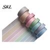 Washi Tape 8 Rolls Set, Decorative Stickers, Aesthetic Solid Color Tapes Clean Design Masking for Scrapbooking Supplies, Journaling Junk Journal,