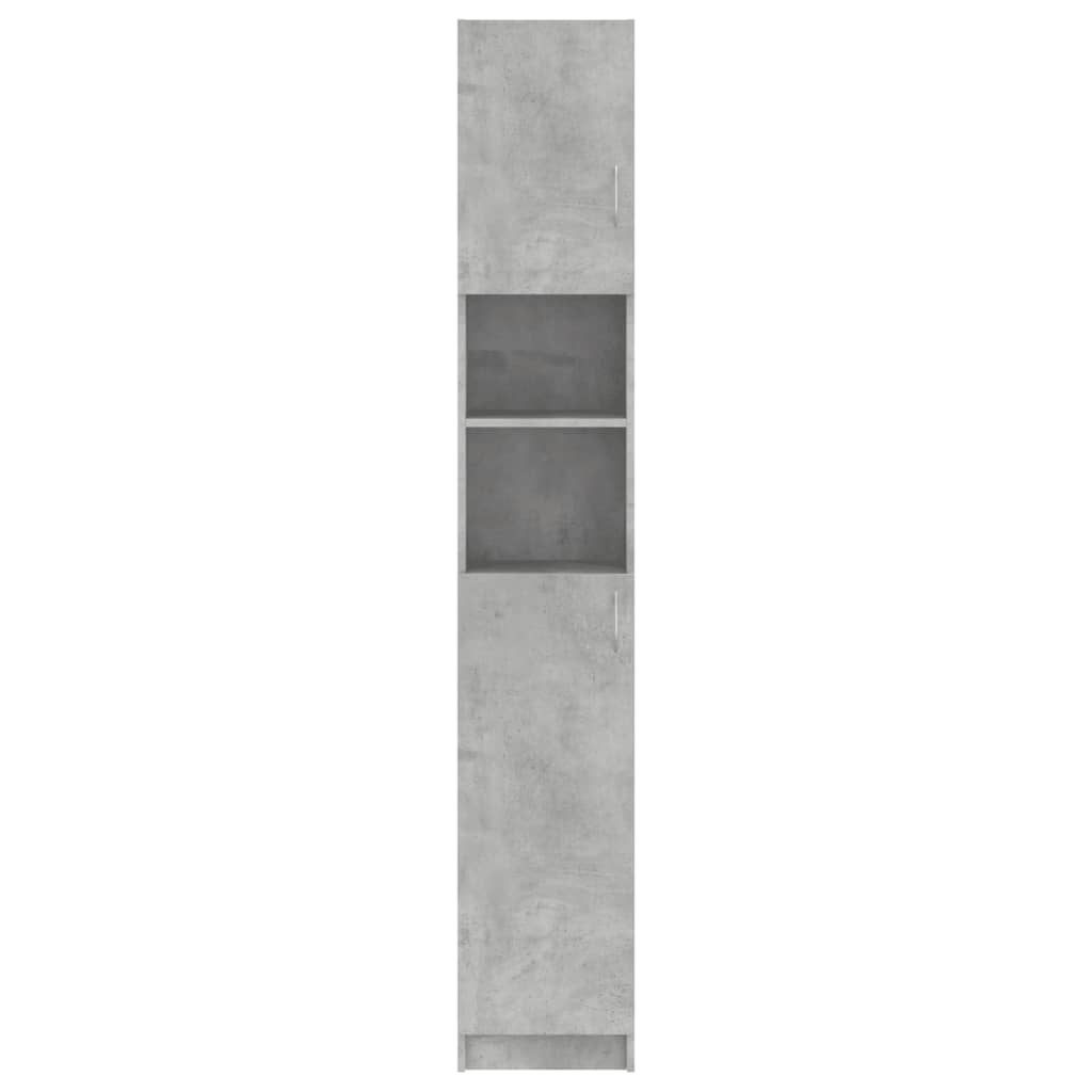 Bathroom Cabinet Concrete Grey 32 x 25.5 x 190 cm Particleboard