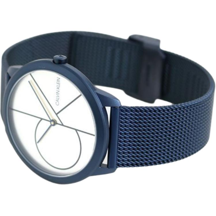 CK/Calvin Klein Quarz-Uhr Edelstahlarmband 40mm & 35mm Silbernes Zifferblatt 30m Wasserdicht Unisex-Uhren K3M52T56/K3M51T56