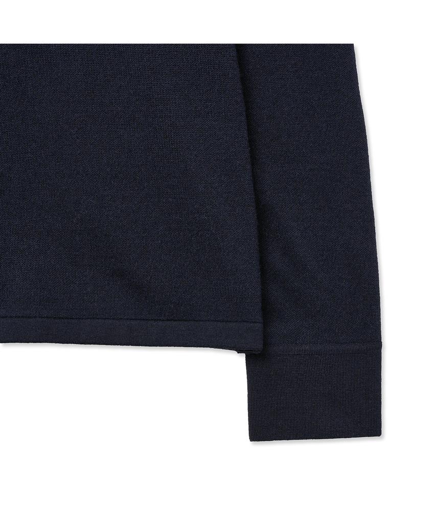 IOLO Silk Blended Knit Shirt_Navy