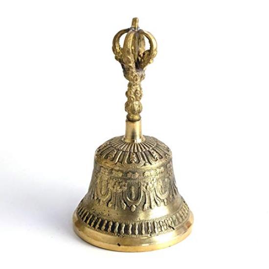 

Brass Kongo-zuru Gunter Bell, 16cm, Gold