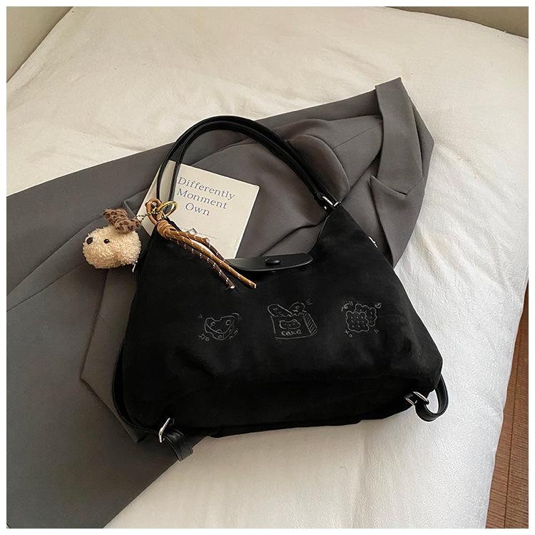 Bag Women's 2025 Autumn and Winter New Trendy Backpack Retro Travel Backpack Large Capacity Tote Bag Messenger Bag