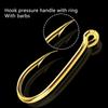 100 st Legeringsfiskkrokar set 3-12# Vetenskaplig design Stark Vass Fiskkrok med Hullingar Lämplig för Mal Öring Abborre