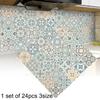 High Quality Tile Wall Stickers Moroccan Style for Kitchen Bathroom Set of 24