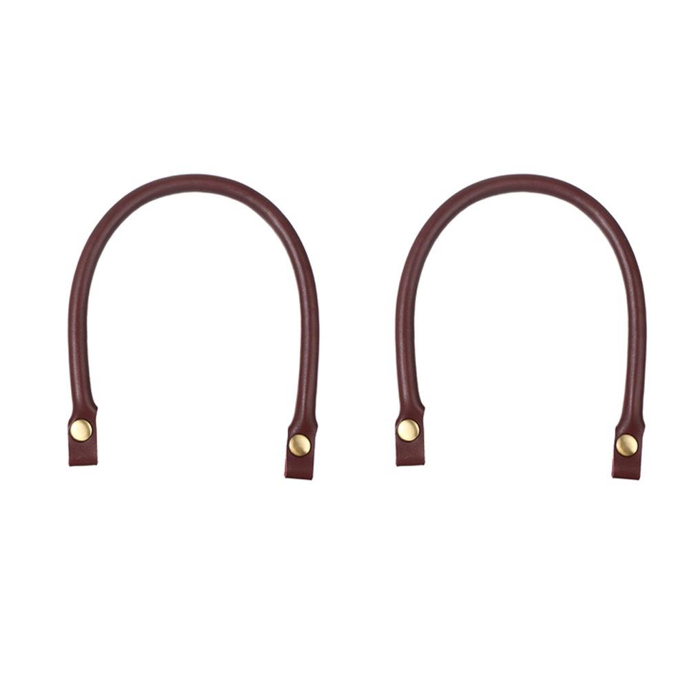 2Pcs Fashion PU Leather Shoulder Bag Strap Detachable Replacement Bag Handles Solid Color Clasp Bag Belt Bag Accessories