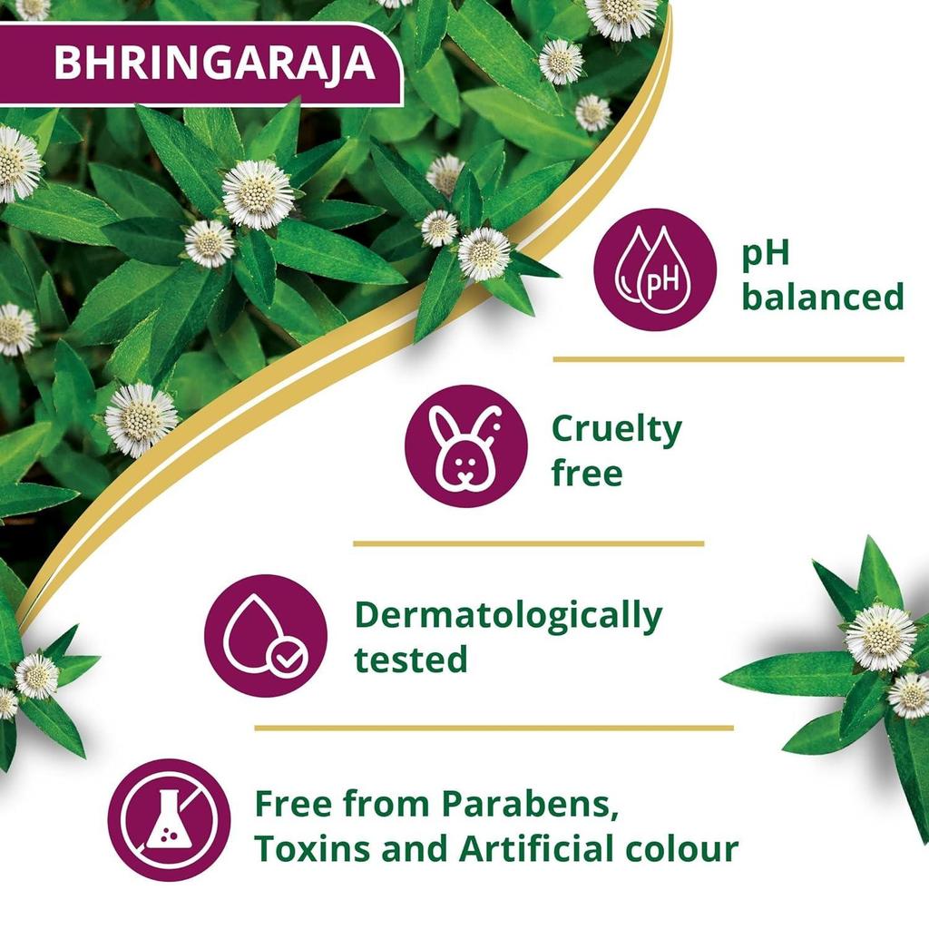 Shampoo Bhringaraja Anti-Caduta Capelli, Riduce la Caduta dei Capelli, Rende i Capelli Sani, 340ml, Himalaya
