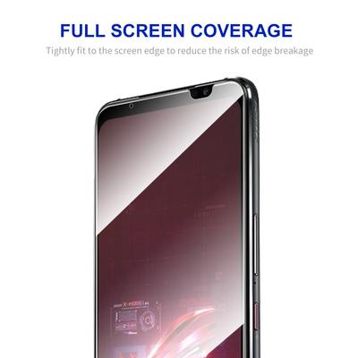 For Asus ROG Phone 6 5G/6D 5G/6 Pro 5G Full Glue High Aluminium-silicon Glass Film 0.26mm 9H 2.5D Arc Edge Anti-explosion Full Screen Protector