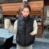 Down cotton vest women's cotton jacket vest thickened warm jacket sleeveless cotton vest vest women's cotton jacket