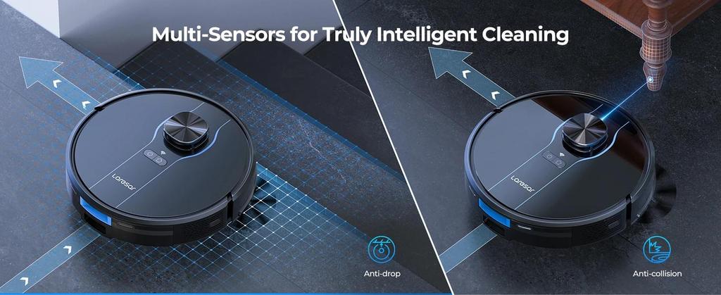 New Laresar L6 Nex Sweep Robot with 3500Pa Suction Self-Charging Cleaner High-Performance LiDAR Navigation Robot Vacuum for Home