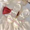 Platform Bow College Style Jk Shoes Women's New Sweet Loli Single Shoes Platform Heightening Lolita Women's Shoes