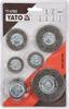 BRUSH SET WITH SHANK 6 PCS INOX YT-47593 YATO