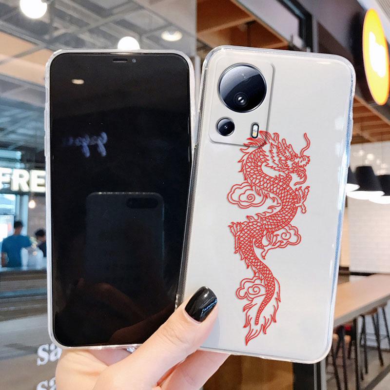 Clear Case For Xiaomi 13 Lite Shockproof Cover Cartoon Cute Cat Soft Silicone Fundas For Xiaomi 13T 14T 15T Pro Transparent Bags