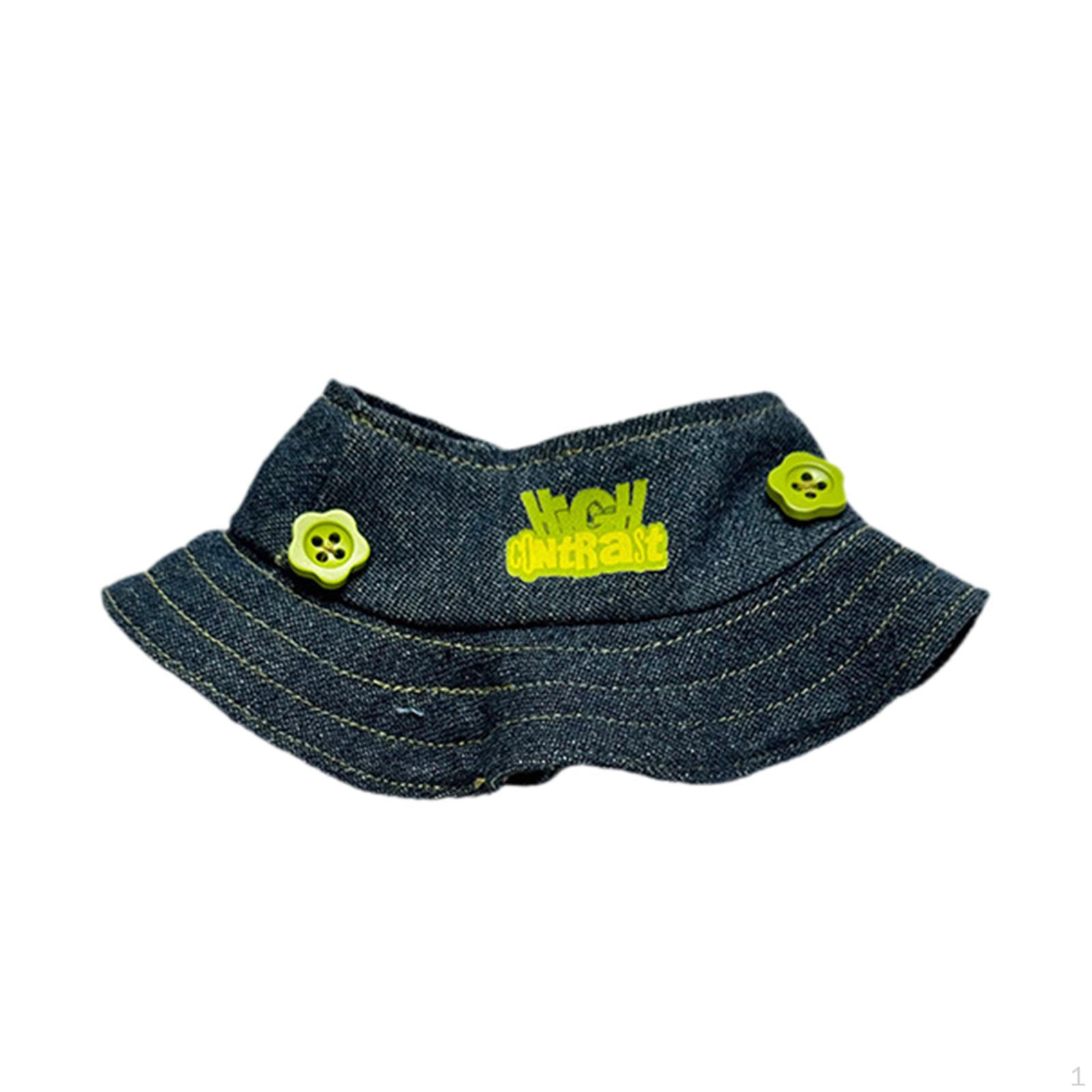 

Dolls Hat Easy to Wear Wide Brim Cap for 6inch Dress up Birthday Gifts