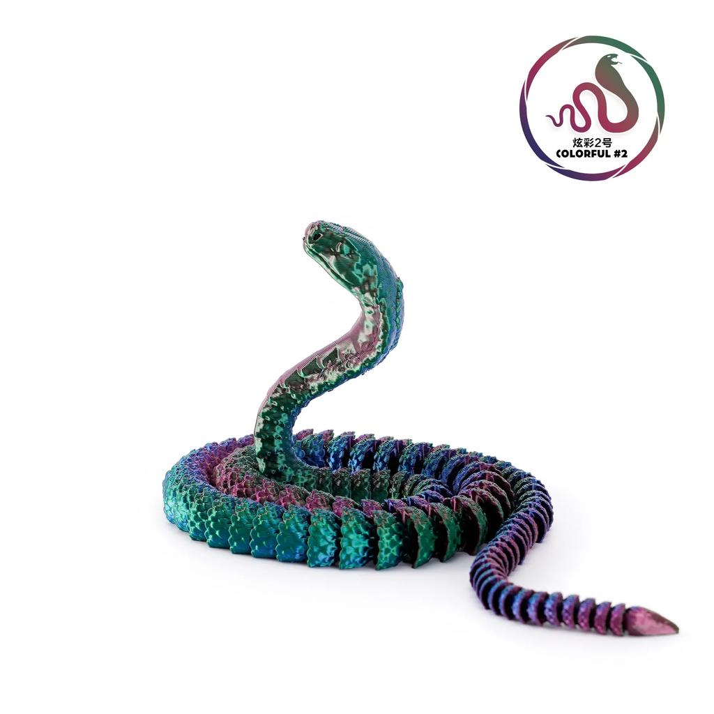 3D Printed Snake Serpent Figures Desk Accessories  for Boy 3D Printed Dragon Room Desktop Ornament Office Accessories Figurines