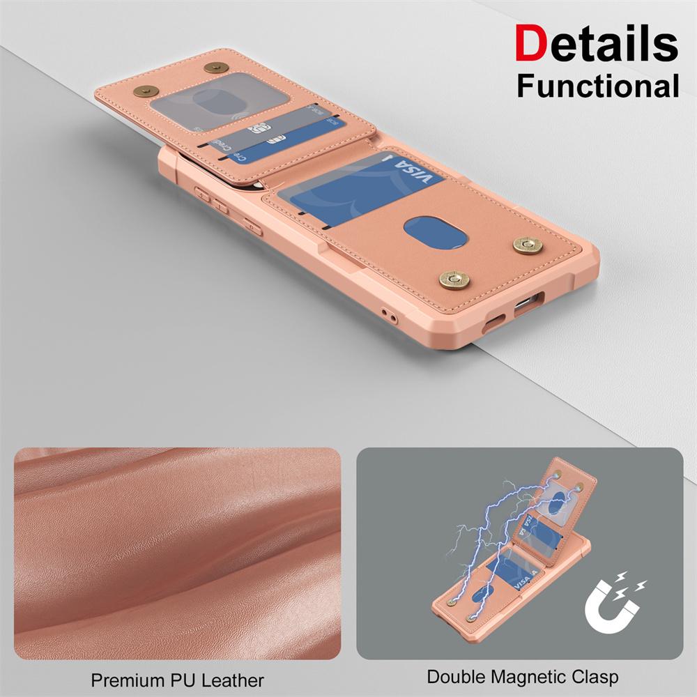 Wallet Case Card Holder Slot Phone Case for Galaxy S25 Edge S24 FE S23 Ultra S22 S21 Plus A56 A36 A26 A16 A06 A55 A35 A25 A15 5G