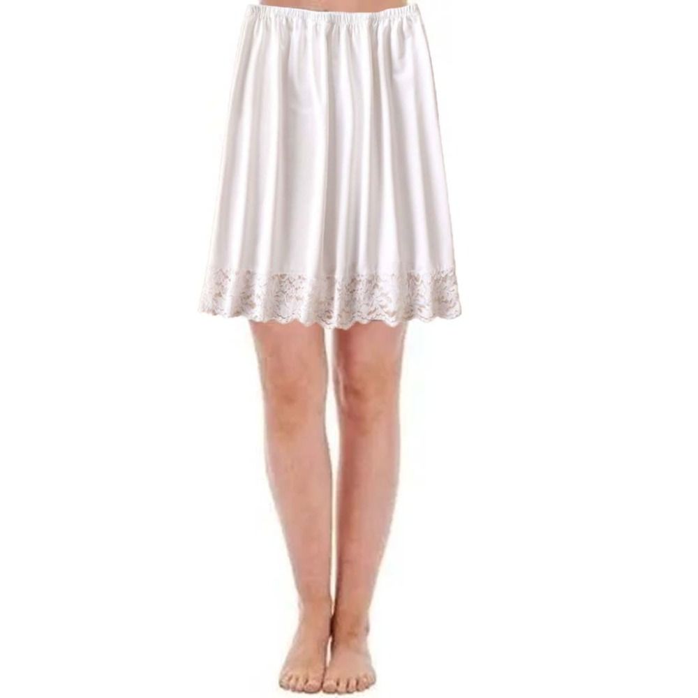 Spitzenblumen-Damenkleid Unterrock Slips Unterwäsche Halber Unterrock Kleid Damen