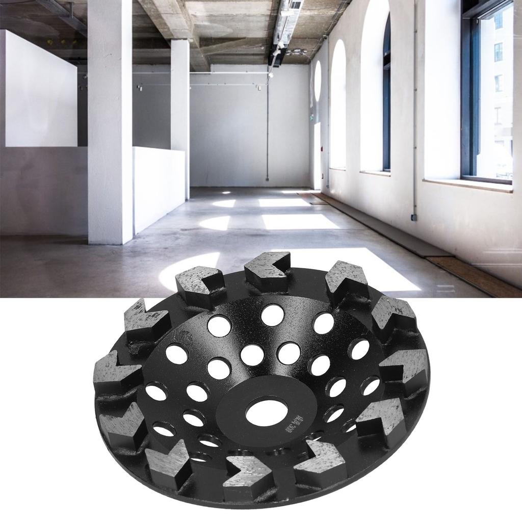 Angle Grinder Accessories  Grinding Wheel Cup 10 Teeth Black 180mm for Sanding Concrete Stone Cement  Grinding Cup