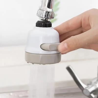 360-Degree Rotatable Kitchen Faucet Aerator, 3-Mode Adjustable Spray - Water Saving Tap Head with Pulse, Shower & Pulse+Flower Spray Functions