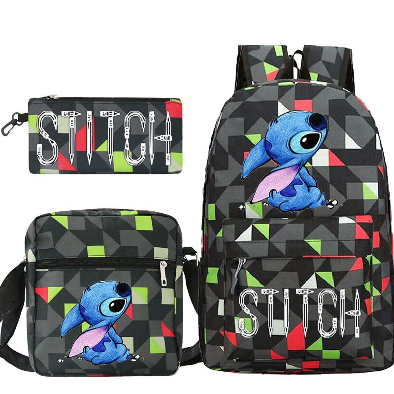 Children'S Backpack Cartoon Printed Schoolbag Shoulder Bag Pencil Case Set