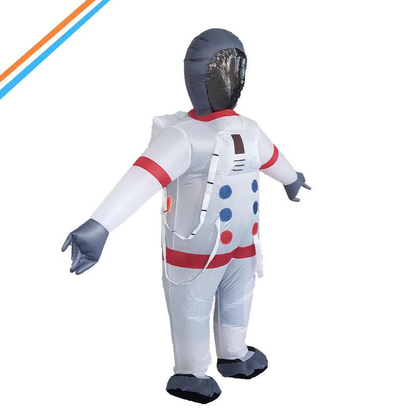 Cqqa Unisex Douyin Same Astronaut Inflatable Suit Adult Internet Celebrity Same Astronaut Aviation Suit Performance Props Doll Suit 150-190Cm