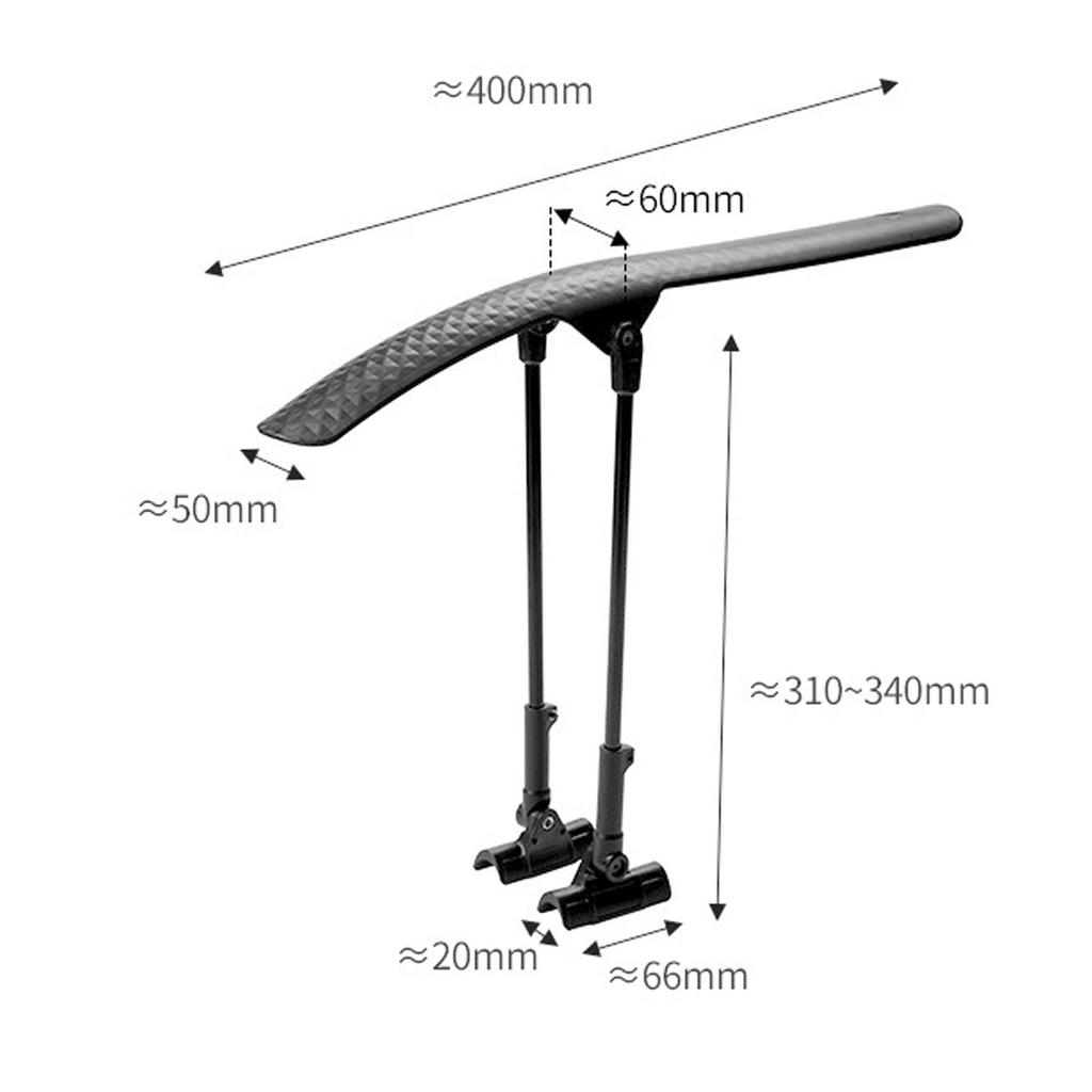 Road Bike Mudguard Adjustable Quick Release Lightweight Road Bicycle Mudguard for 700C Bikes