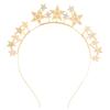 1PC Party Rhinestone, Pearl and Five-pointed Star Hair Hoop. An Exaggerated and Individualistic Hair Accessory for Festivals and