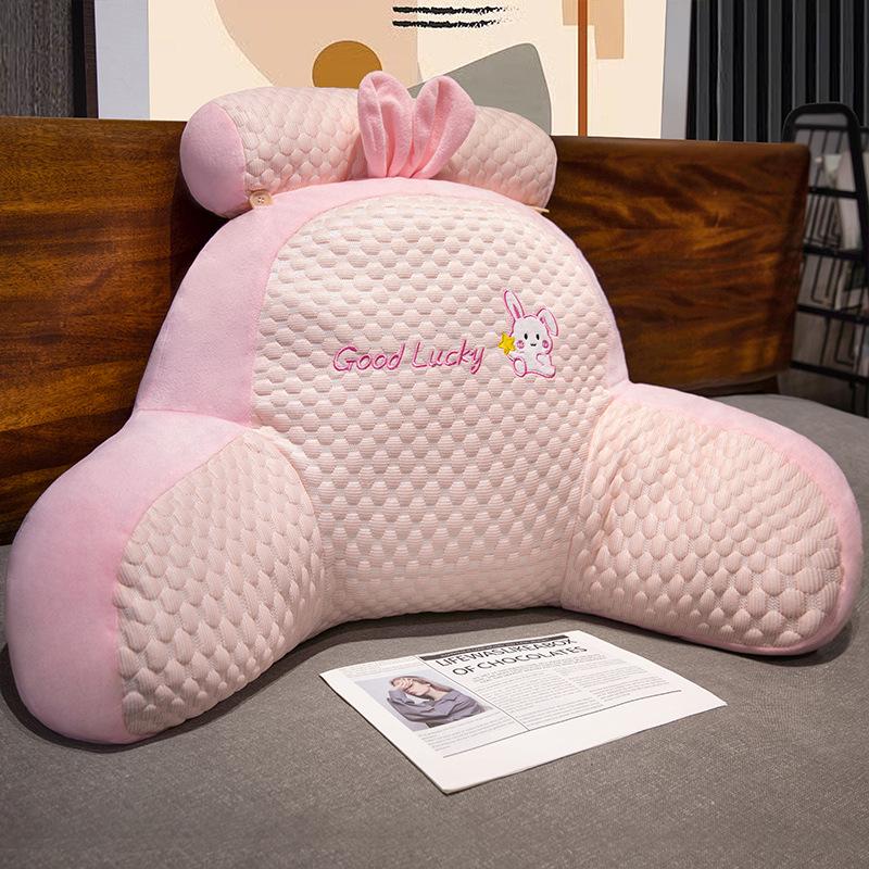 Cooling Bean Ice Animal-Shaped Lumbar Cushion - Cute Cartoon Dinosaur, Rabbit, Dolphin Headboard Pillow
