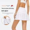 Women's Quick-Dry Short-Sleeve Yoga Top with Side Slit & Tie-Up