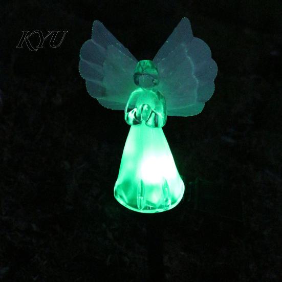 Outdoor Lighting for Lawn Solar Angel Garden Light, LED Yard Stake Waterproof Lights Graveside Memorial Decorative Lamp Cemetery Graveyard Patio