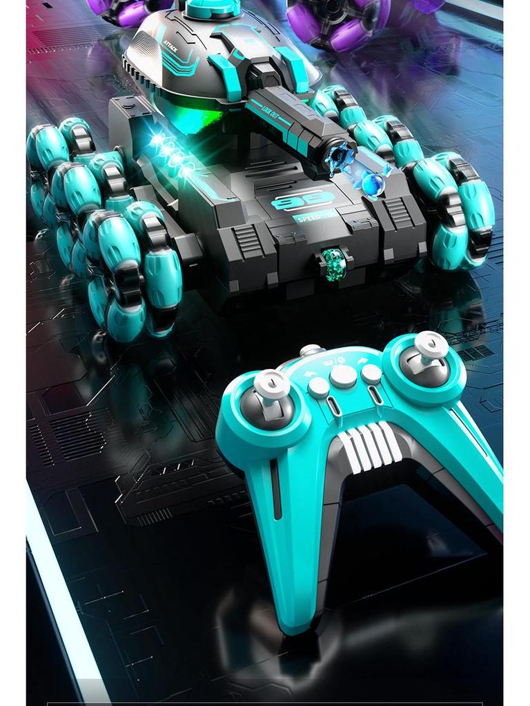 Remote Control Off-Road Stunt Tank with Gesture Sensing & Six-Wheel Climbing