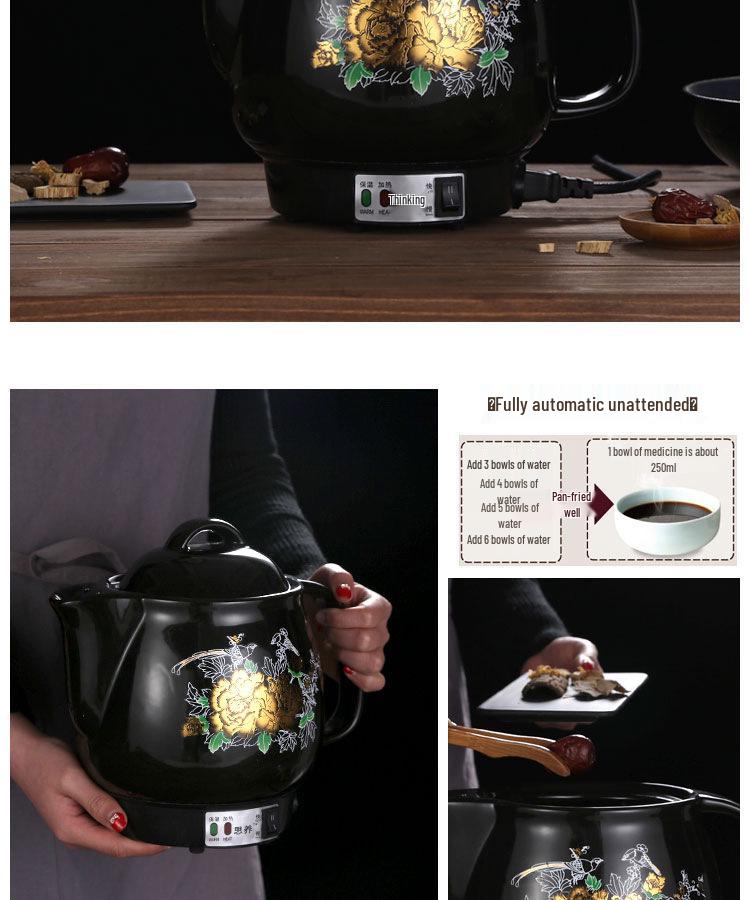 Siyang Jinhua A Electric Ceramic Medicine Kettle 3-5L - Automatic Boiling and Decoction