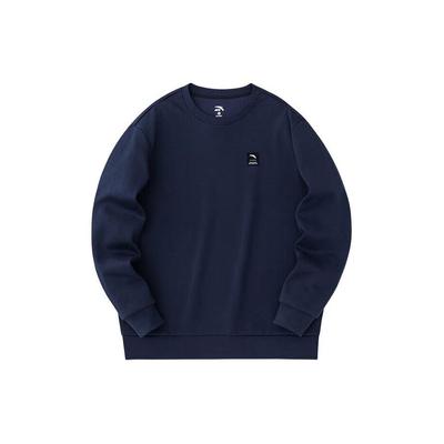 Training Series Solid Color Outdoor Casual Pullover Sweatshirt Men Sweatshirt Midnight-Blue 152347715-2