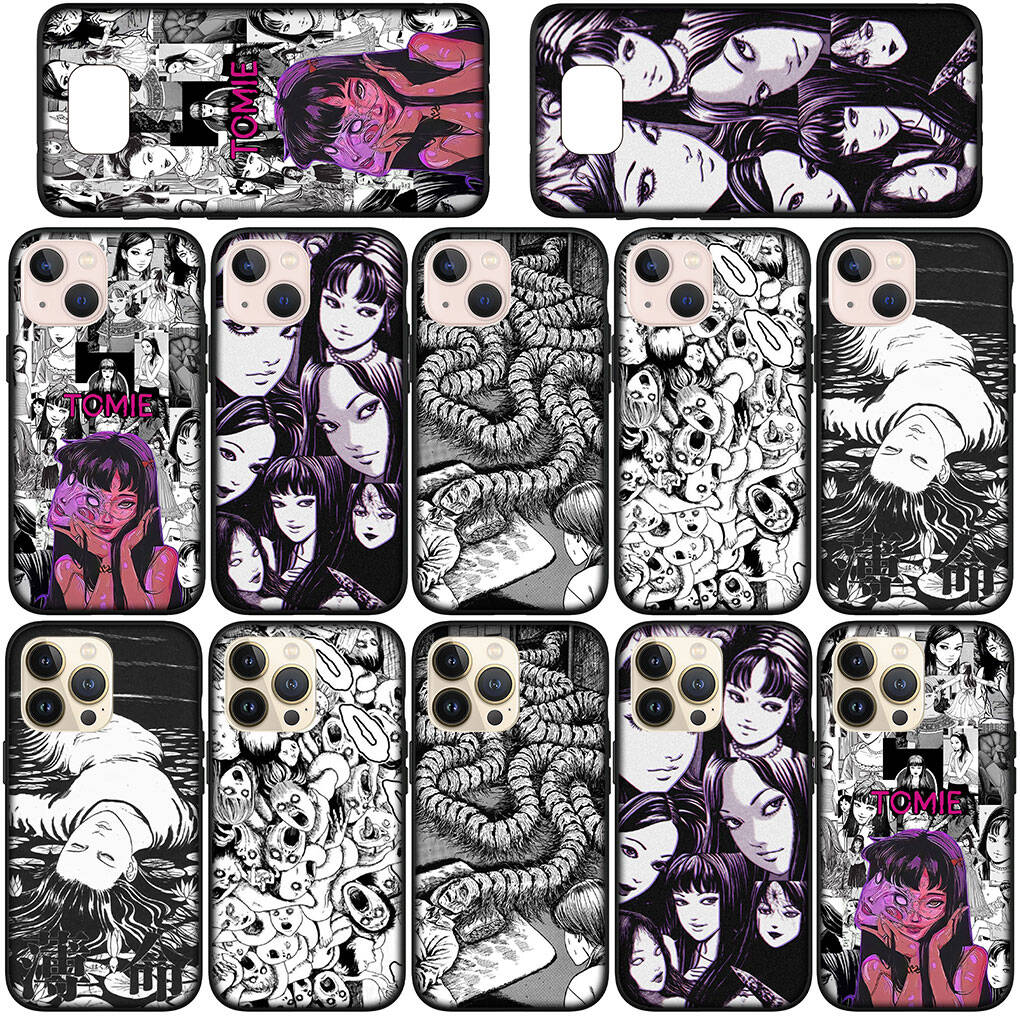 for iPhone 17 16 15 Xiaomi Poco F7 F8 X7 X6 C85 C75 C71 M8 Redmi Note 14 13 12 Pro Max 14C 13C 15C A3 A4 Phone Case Tomie Junji Ito Collection Cover