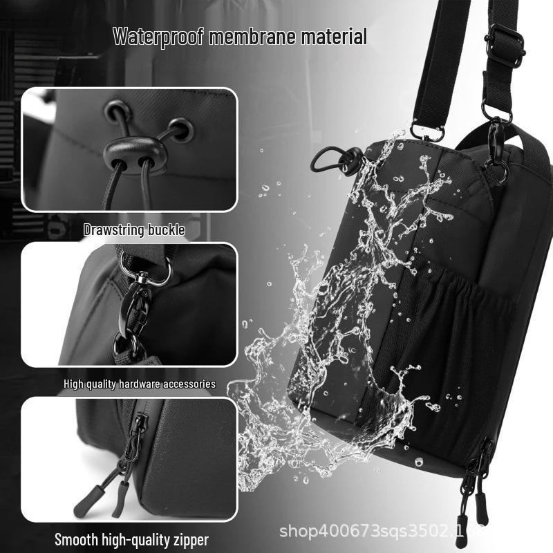 Magnetic Crossbody Gym Bag for Outdoor Sports with Water Bottle and Phone Storage