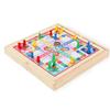 Wooden Link-Up 2-in-1 Flying Chess & Elimination Puzzle for Children's Early Education